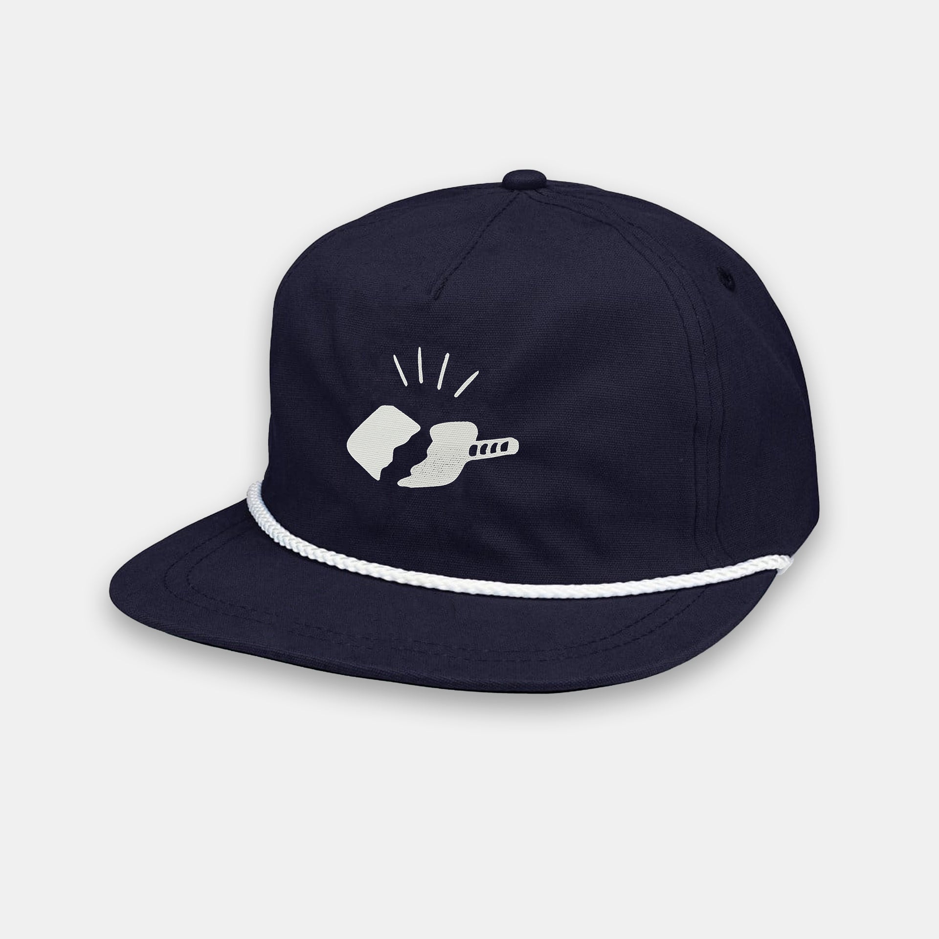 Broken Paddle Rope Hat (Navy)