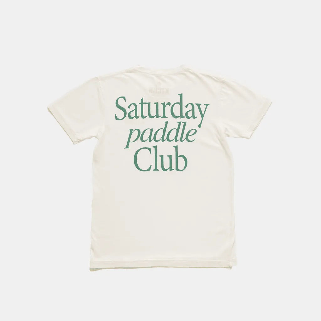 KTCHN Saturday Paddle Club Pickleball Tee (White) - KTCHN