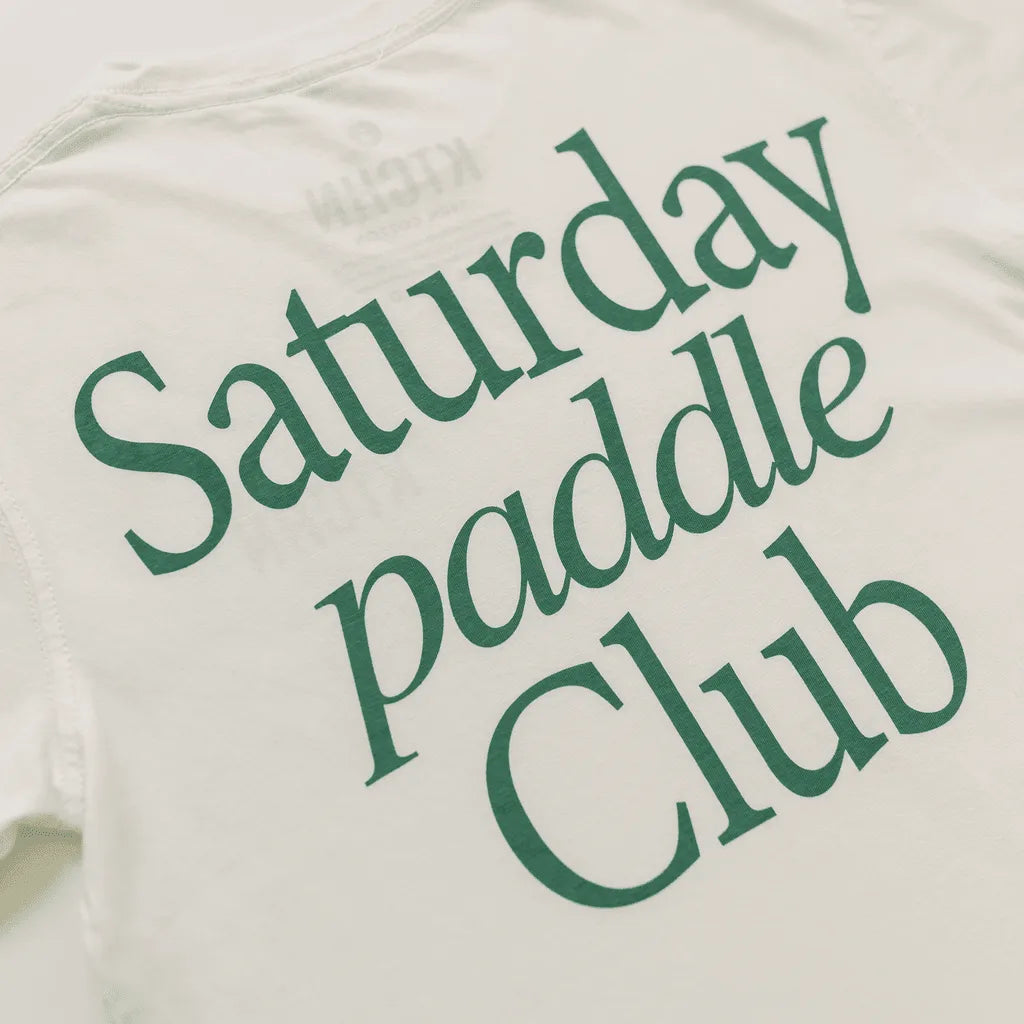 KTCHN Saturday Paddle Club Pickleball Tee (White) - KTCHN