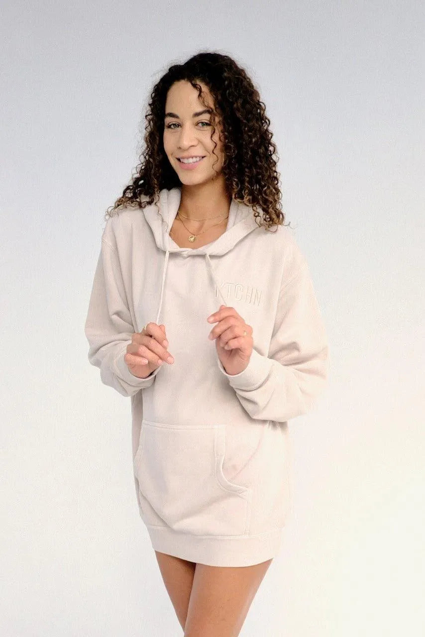 Marine Layer KTCHN Pickleball Hoodie (Beige) - KTCHN